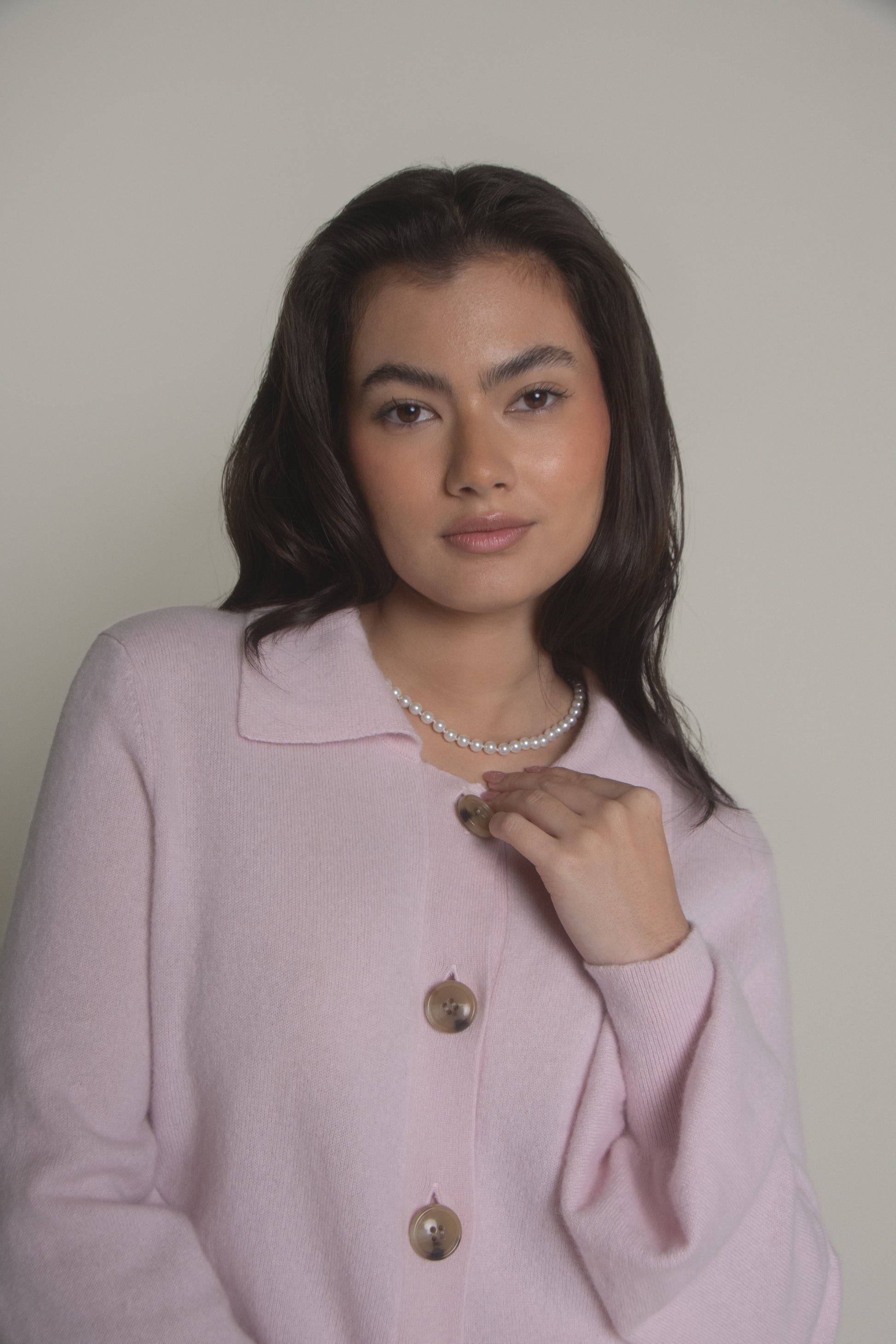 Balloon Sleeve Cashmere Cardigan