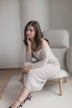 Off-shoulder kashmirneule