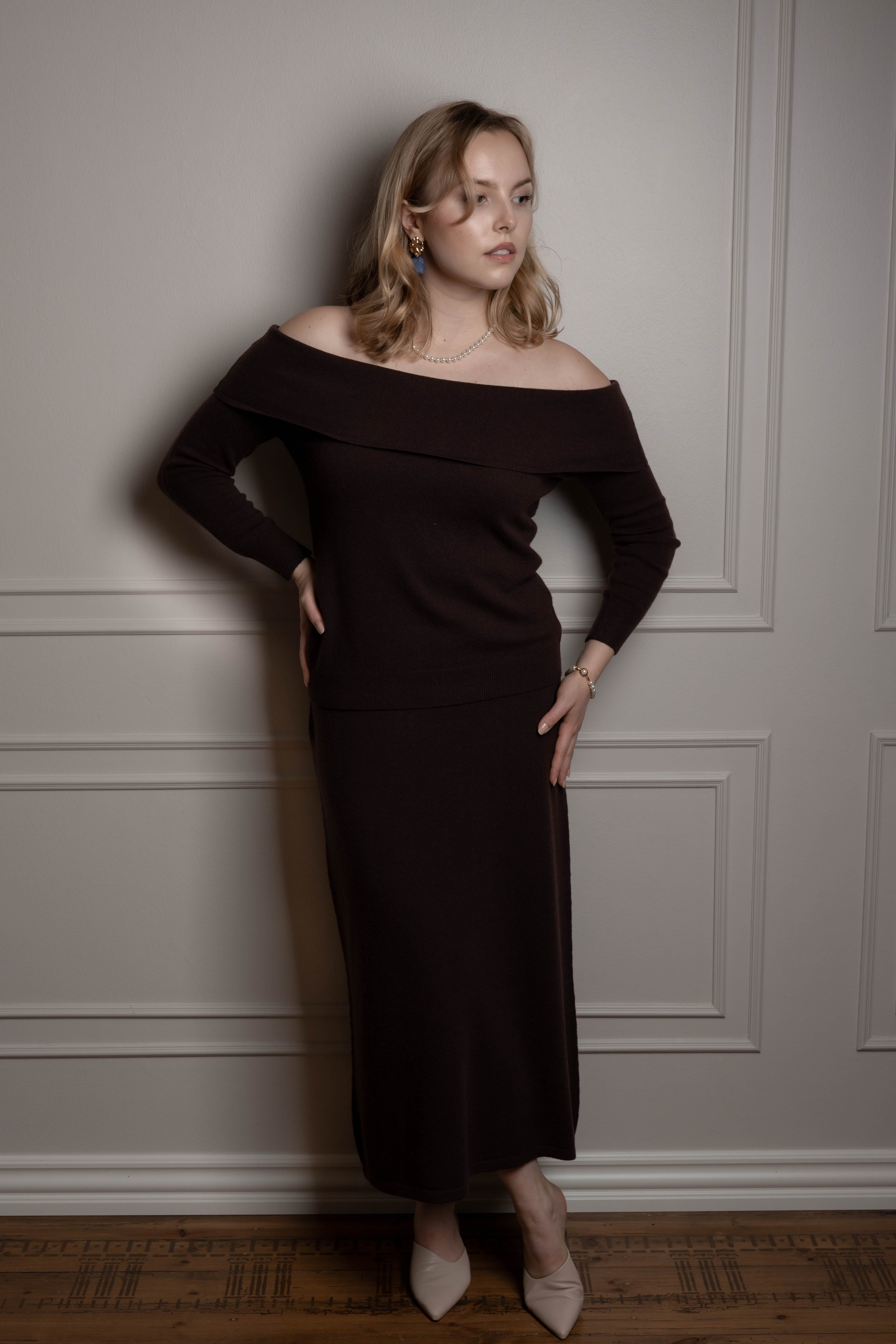 A-Line Cashmere Skirt