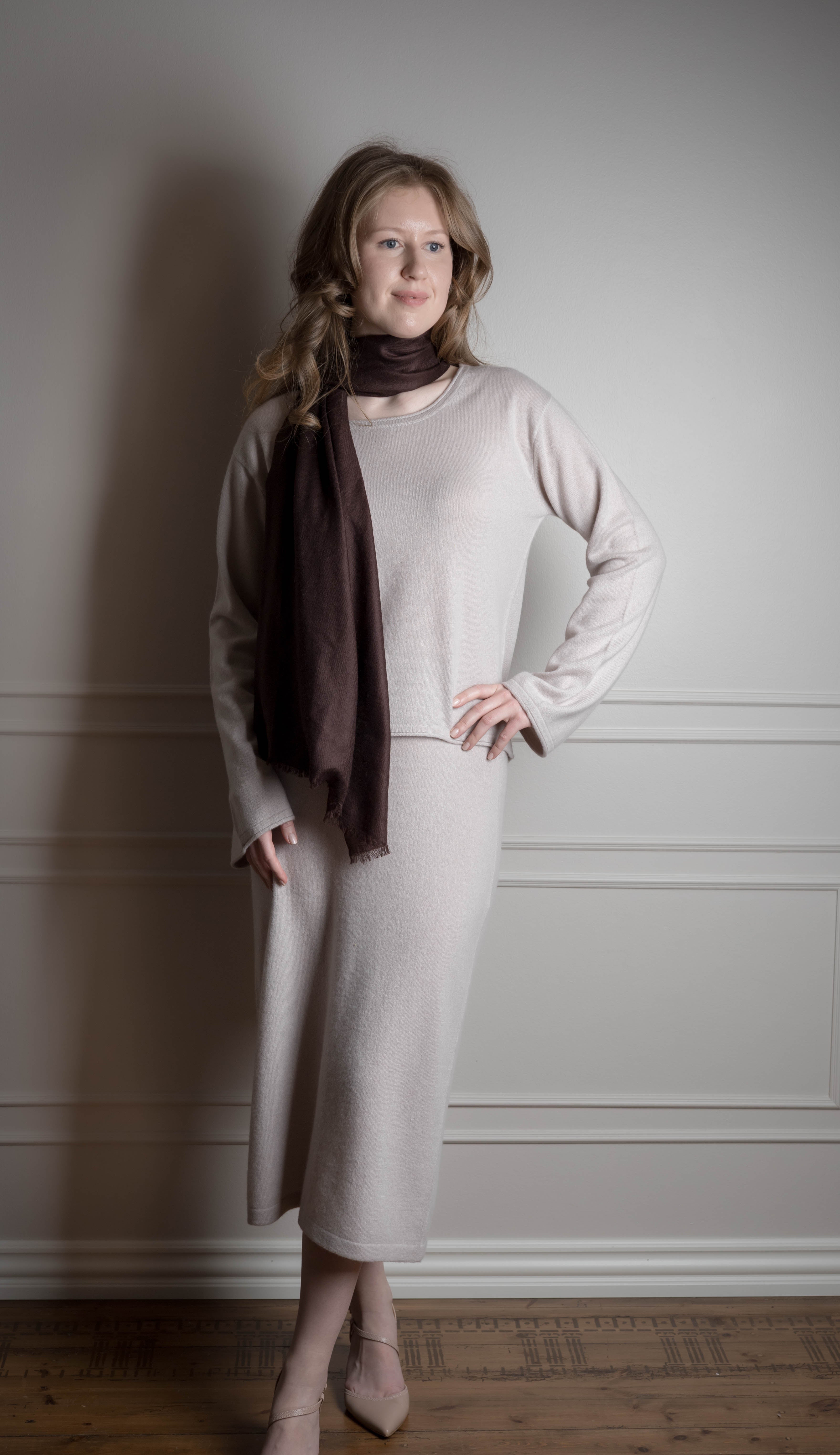 Relaxed Wide Sleeve Cashmere Sweater