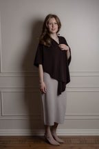 open front cashmere poncho wrap style 
women Fiora Muse