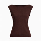 Cap Sleeve Cashmere Vest Vest Fiora Muse 