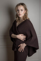 Open Front Cashmere Poncho Fiora Muse 
