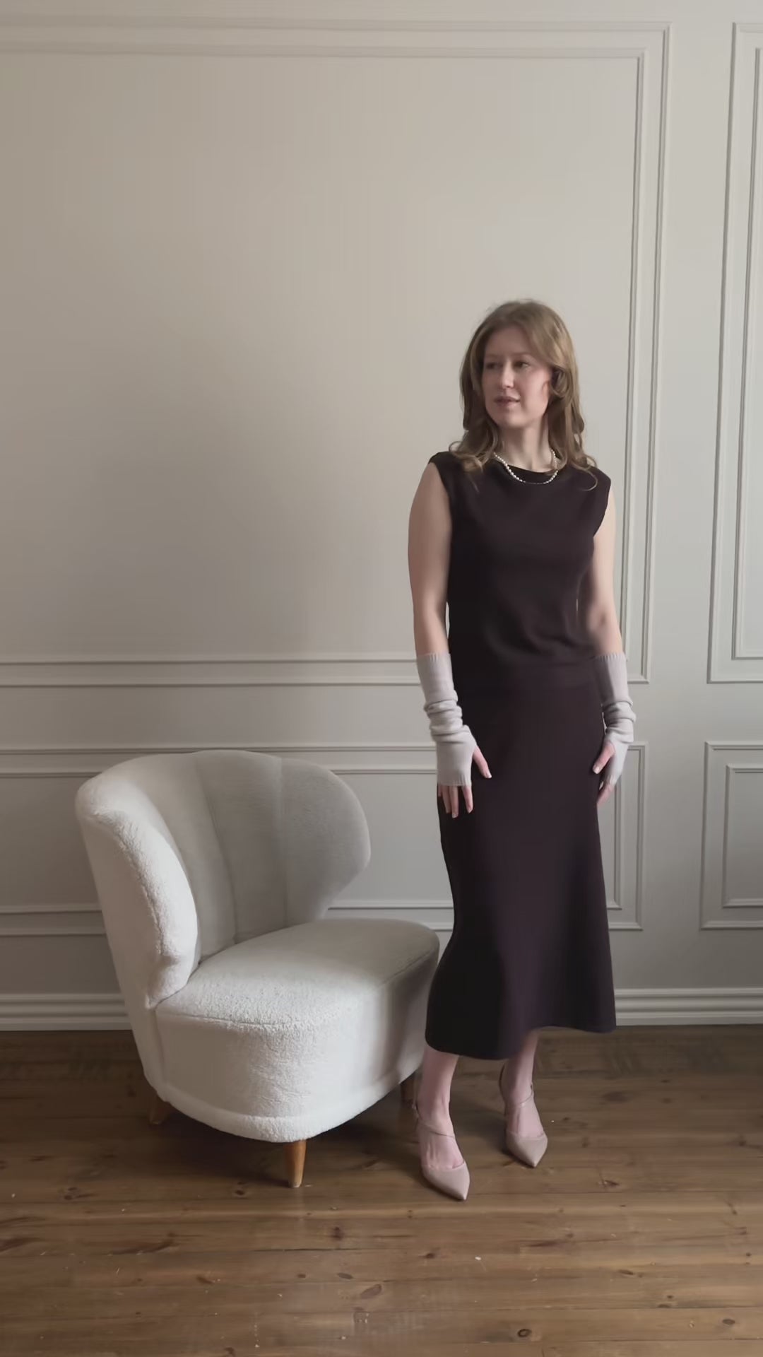 Cap Sleeve Cashmere Vest