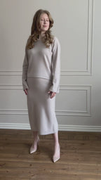 Relaxed Wide Sleeve Cashmere Sweater